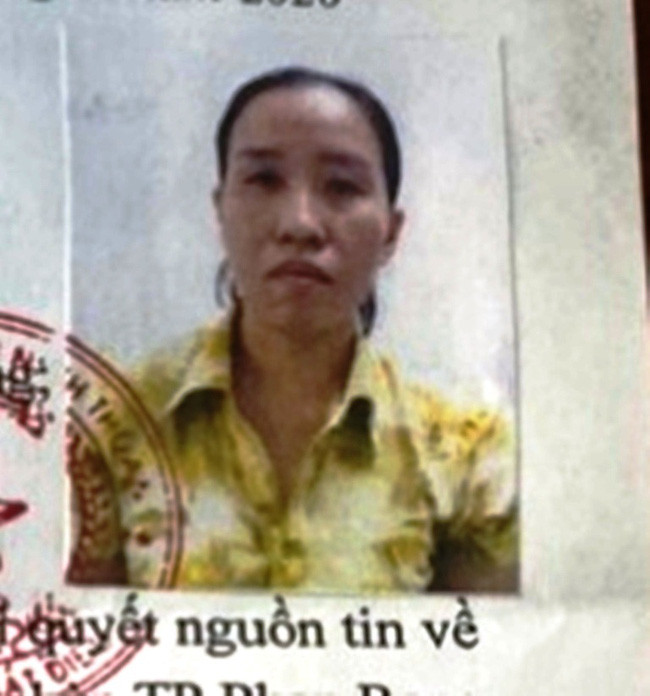 Đối tượng Nguyễn Thị Bền. Ảnh: Công an Cung cấp
