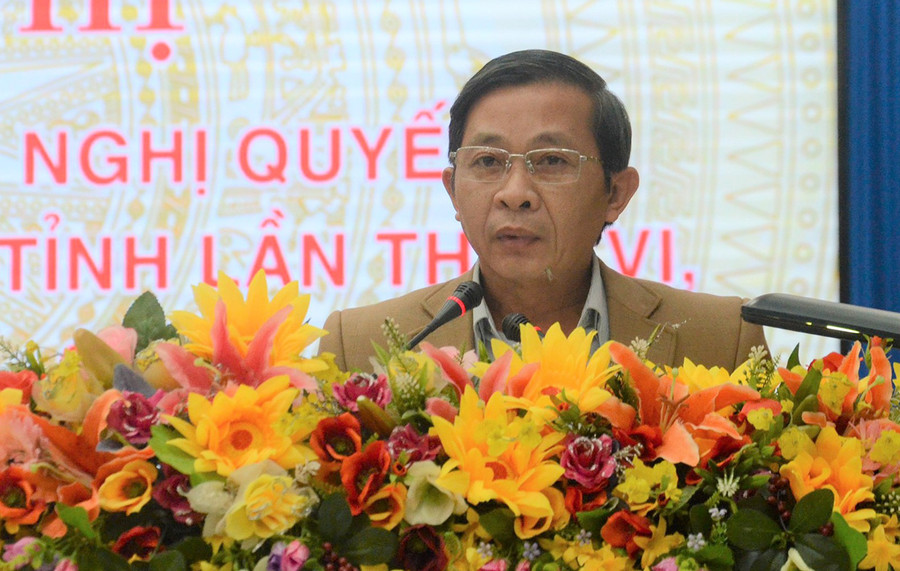 Đồng chí Huỳnh Thế Mạnh-Ủy viên Ban Thường vụ Tỉnh ủy, Trưởng ban Tuyên giáo Tỉnh ủy phát biểu khai mạc hội nghị. Ảnh: Phương Linh Đông chí Huỳnh Thế Mạnh-Trưởng Ban Tuyên giáo Tỉnh ủy phát biểu khai mạc tại Hội nghị học tập, quán triệt Nghị quyết Đại hội đại biểu Đảng bộ tỉnh lần thứ XVI. Ảnh: Phương Linh