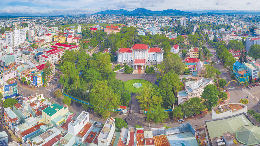 Đô thị Pleiku hôm nay. Ảnh: Phan Nguyên Đô thị Pleiku hôm nay. Ảnh: Phan Nguyên