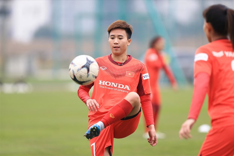 Đội tuyển nữ Việt Nam đã hội quân với những gương mặt tốt nhất. Ảnh: VFF