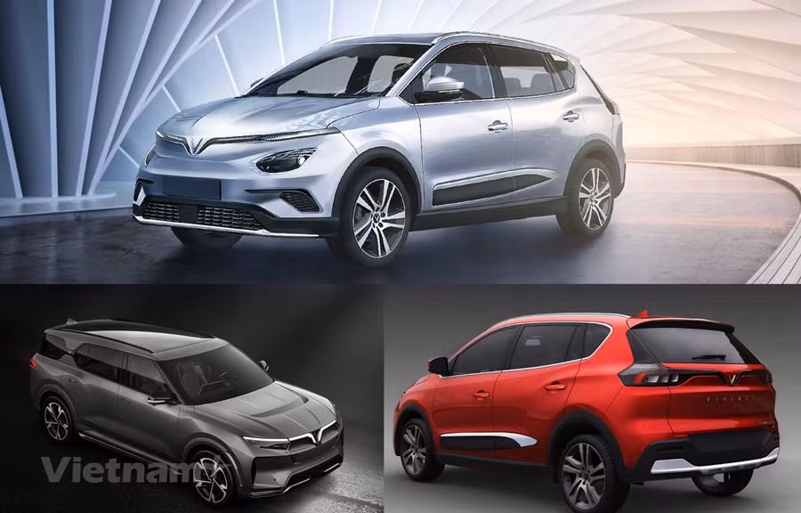 Hình ảnh các mẫu SUV điện mới của VinFast. (Ảnh nguồn: VinFast)