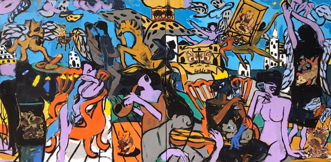  Tác phẩm của họa sĩ Kuolg Trần - ẢNH: NSCC