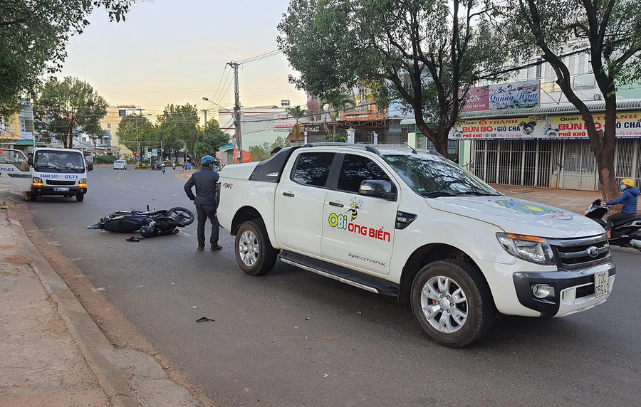  Hiện trường vụ tai nạn. Ảnh: Hà Phương