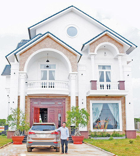 Ngôi nhà của anh Cù Quốc Hùng. Ảnh: Minh Triều