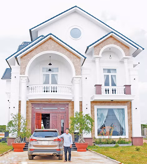 Ngôi nhà của anh Cù Quốc Hùng. Ảnh: Minh Triều