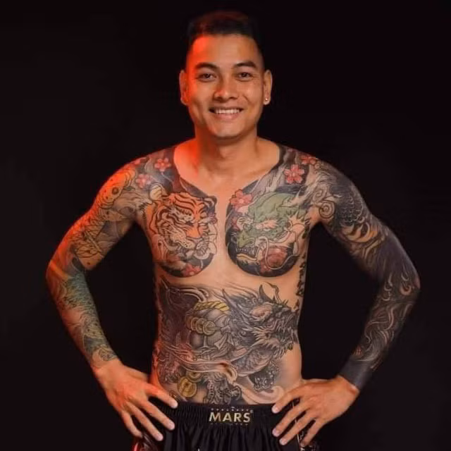 Chân dung Hồ Văn Khoa - đối tượng cầm súng bắn xe ô tô Dương Minh Tuyền. Ảnh: TL