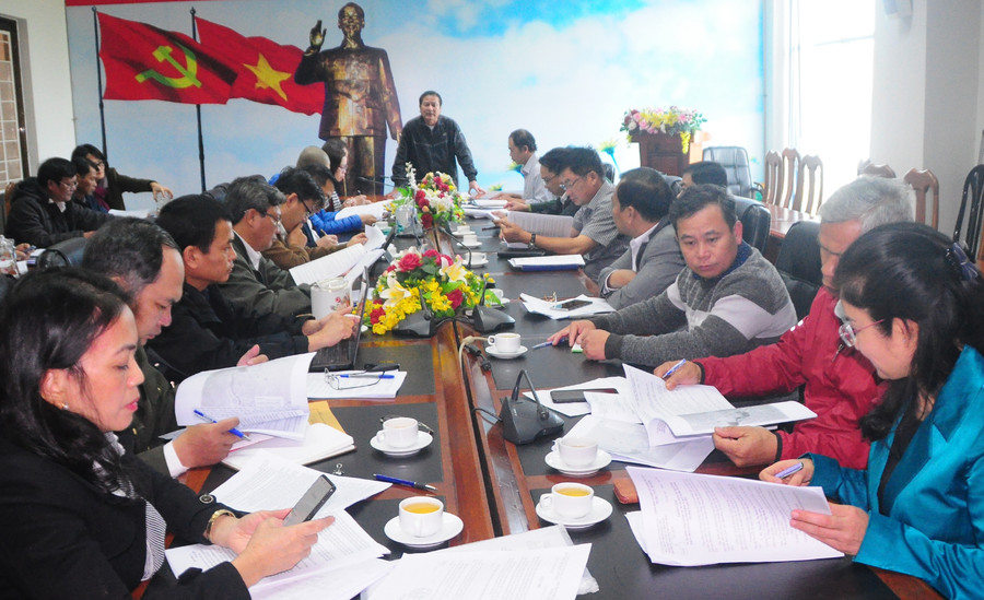 Quang cảnh cuộc họp. Ảnh: Thiên Di