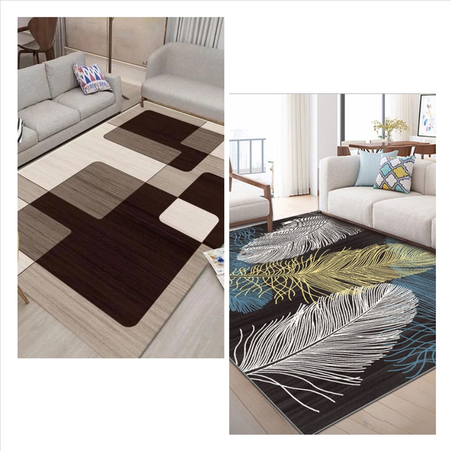 Thảm phòng khách chung cư nên chọn thảm sơn đa sắc để tăng khả năng phối hợp đồ nội thất, đặc biệt là nội thất sofa, tranh tường, đèn gây sự ấm cúng và hài hòa. Đồ họa: Phương Duy