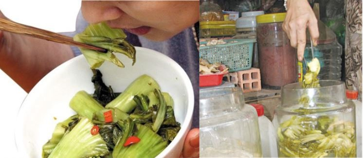 Ăn dưa muối như nào cho đúng? Đồ họa: VA