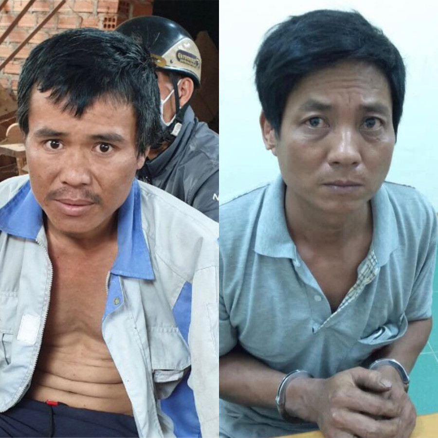 2 đối tượng Khánh (trái) và Quỳnh. Ảnh: Văn Ngọc