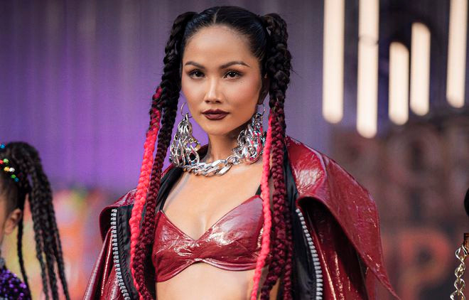 Tạo hình ấn tượng của Hoa hâu Hoàn vũ Việt Nam 2017 ẢNH: EDI LƯƠNG