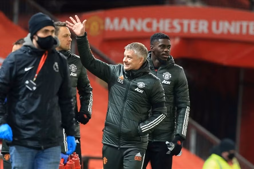 Ole Gunnar Solskjaer đã lần đầu tiên đề cập đến cuộc đua vô địch Premier League. Ảnh: AFP