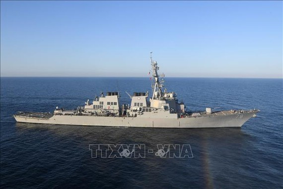 Tàu USS Porter của Hải quân Mỹ. Ảnh: AFP/TTXVN
