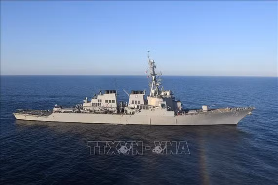 Tàu USS Porter của Hải quân Mỹ. Ảnh: AFP/TTXVN