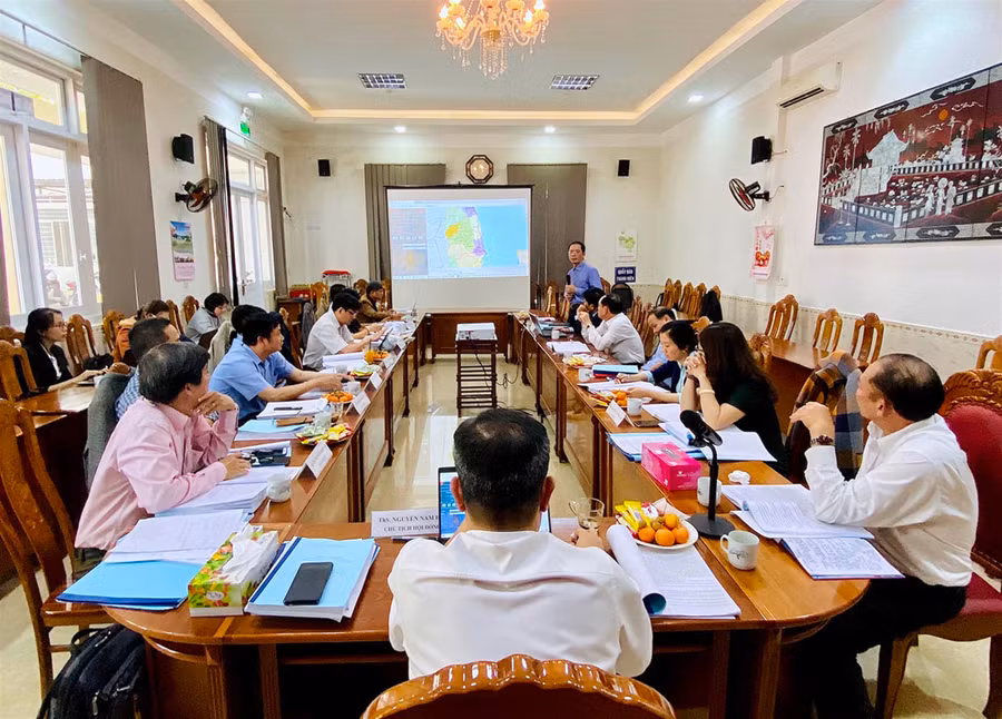  Quang cảnh buổi nghiệm thu đề tài. Ảnh: Mộc Trà