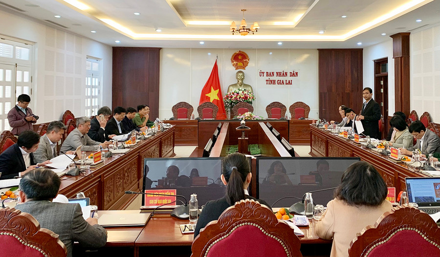 Quang cảnh buổi làm việc giữa đoàn kiểm tra với Ban Chỉ đạo phòng-chống dịch Covid-19 tỉnh. Ảnh: Như Nguyện Quang cảnh buổi làm việc giữa đoàn kiểm tra với Ban Chỉ đạo phòng-chống dịch Covid-19 tỉnh. Ảnh: Như Nguyện