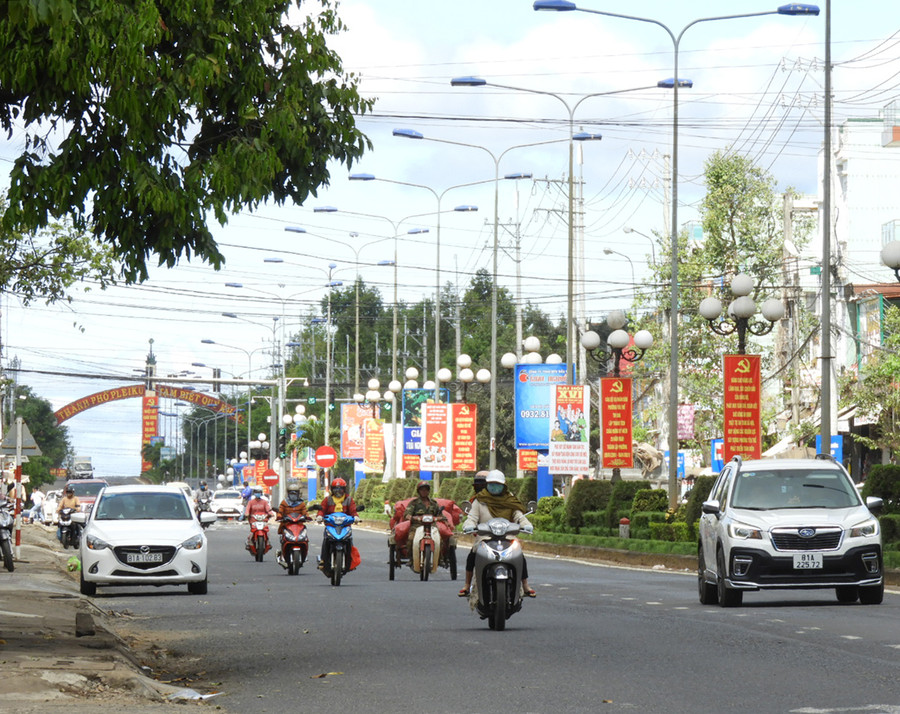  Bộ mặt đô thị phường Yên Thế (TP. Pleiku) ngày càng khởi sắc. Ảnh: Thanh Nhật