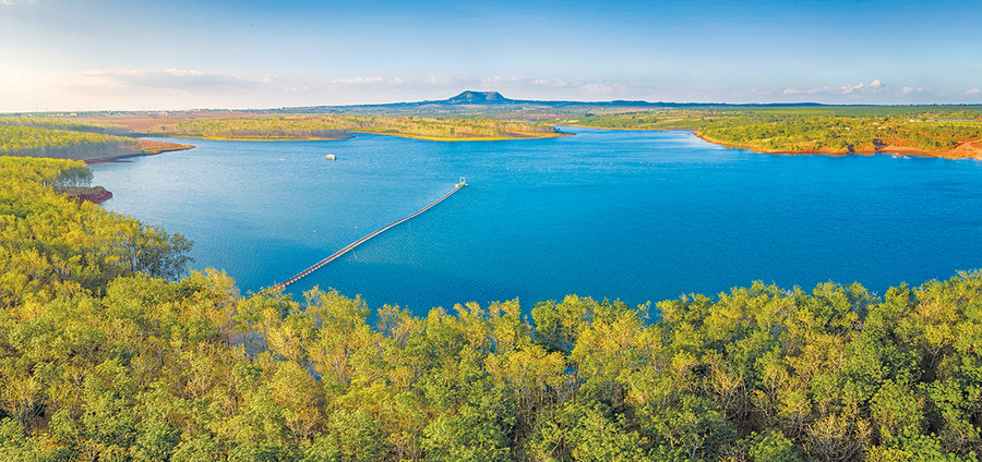Hồ Phú Mỹ (huyện Chư Prông). Ảnh: Phan Nguyên