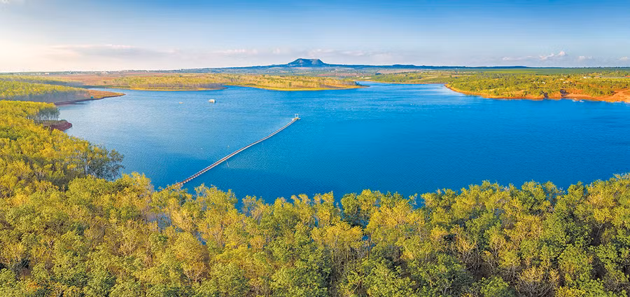 Hồ Phú Mỹ (huyện Chư Prông). Ảnh: Phan Nguyên