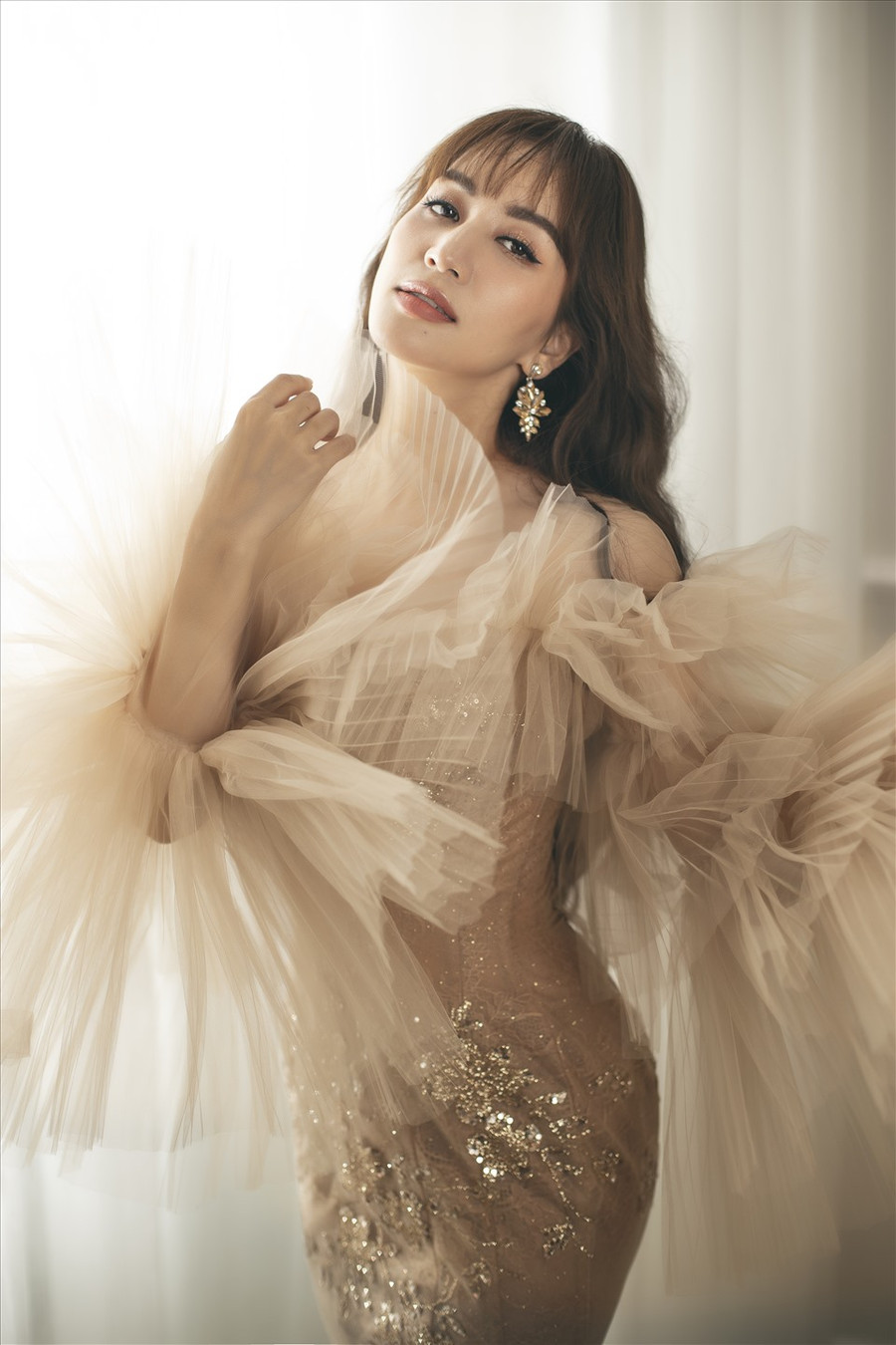 Người đẹp cho biết, tuy yêu thích ca hát nhưng cô vẫn dành niềm đam mê lớn cho dance sport. Ảnh: NVCC.