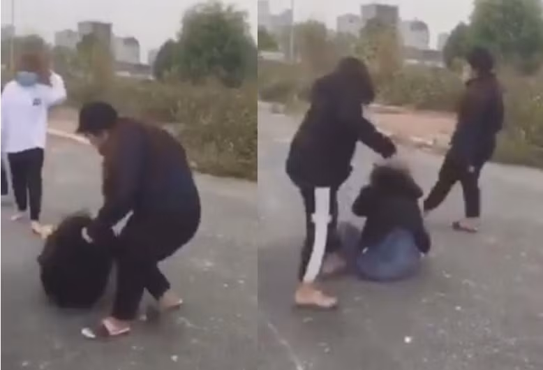 Sự việc diễn ra nơi vắng người qua lại. (Ảnh trính từ clip)