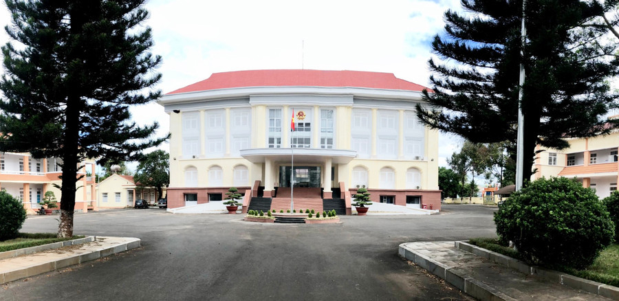 Trụ sở UBND huyện Ia Grai. Ảnh: Lê Nam Khu trung tâm hành chính huyện Ia Grai. Ảnh: Lê Nam
