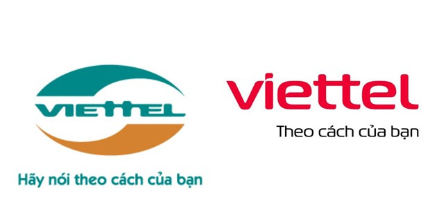 Logo cũ và mới của Viettel.