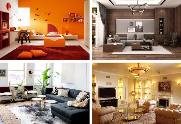 Sử dụng sơn tường với gam màu nóng, ưu tiên đồ nội thất gỗ,... là những giải pháp trang trí nhà ở những ngày đông lạnh giá. Đồ họa: Kim Nhung