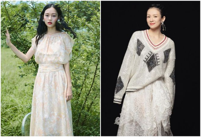 Vóc dáng thon thả, gương mặt nhỏ nhắn của cả hai khiến nhiều người nhầm lẫn. Một người thổ lộ: “Ban đầu, tôi cứ tưởng là ảnh của Chương Tử Di hồi nhỏ. Nhưng khi nhìn kỹ mới nhận ra. Tôi không ngờ là họ lại giống nhau đến thế” ẢNH: INSTAGRAM NV