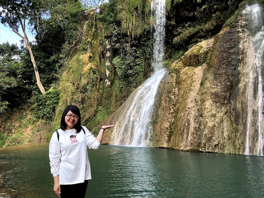 Khu vực dẫn vào thác Dải Yếm, Mộc Châu. Ảnh: Hải Ngọc