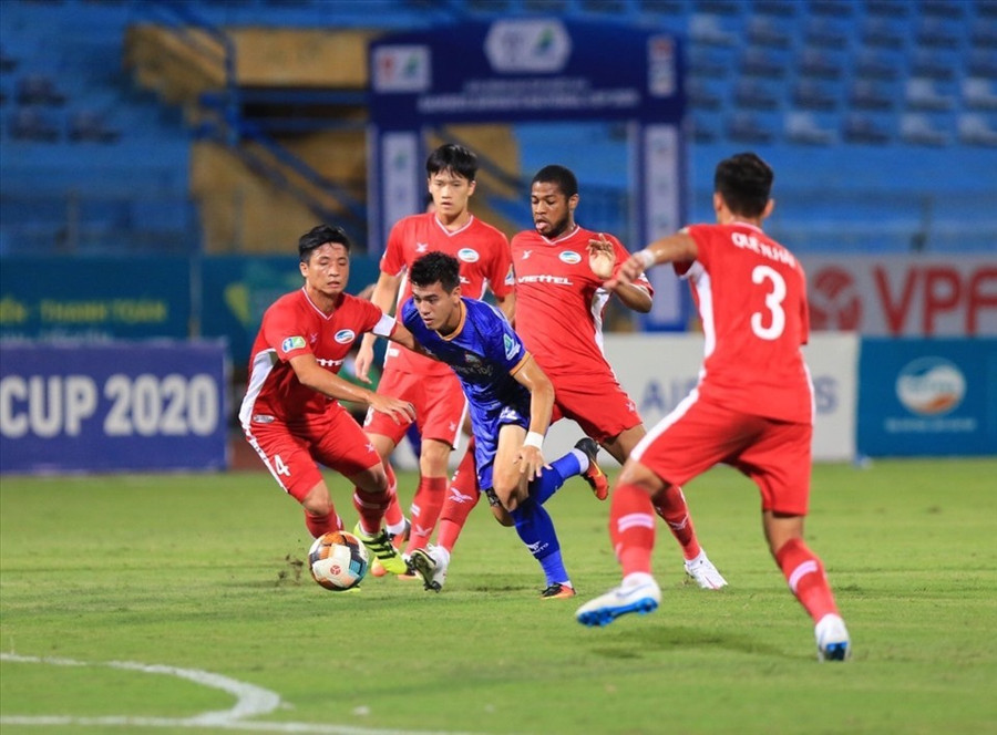 Trận đấu giữa Viettel và Bình Dương ở vòng 3 V.League 2021 sẽ thi đấu không khán giả. Ảnh: Thanh Xuân
