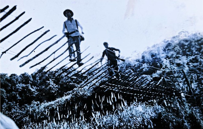 Cầu treo vào A Pa Chải, Sín Thầu năm 1983 ẢNH: QUANG ĐỆ