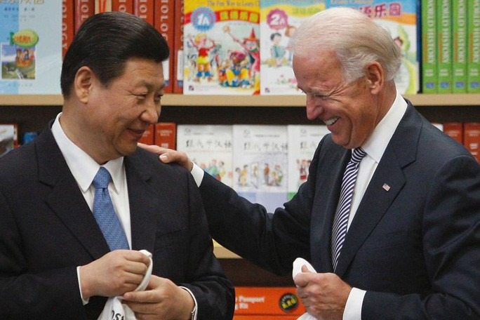 Ông Joe Biden và ông Tập Cận Bình trong một cuộc gặp. Ảnh: Reuters