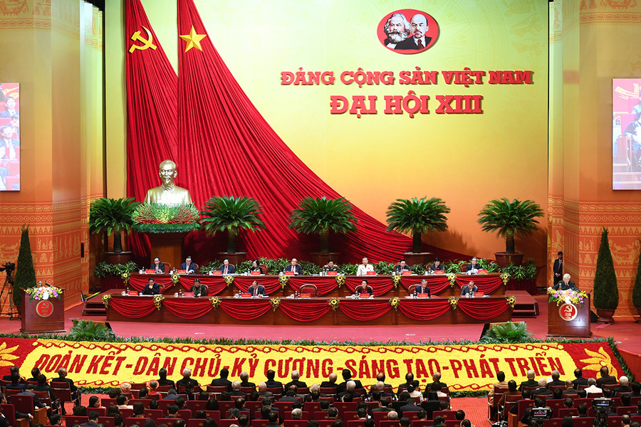 Đoàn chủ tịch điều hành Đại hội. Ảnh: Phương Dung