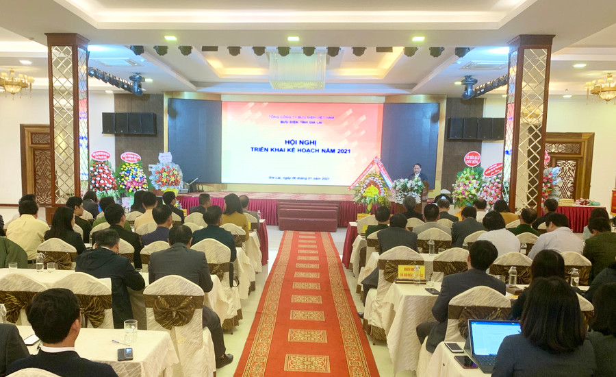 Quang cảnh hội nghị. Ảnh: Hà Duy Bưu điện tỉnh tổ chức hội nghị triển khai kế hoạch năm 2021. Ảnh: Hà Duy