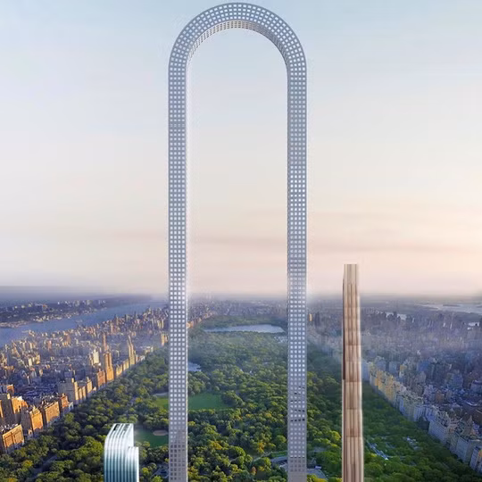 Ý tưởng được thiết kế bởi Oiio Studio và được xây dựng ở khu dân cư sang trọng Billionaire's Row. Công trình có hệ thống thang máy có thể di chuyển theo đường cong, chiều ngang và vòng lặp.