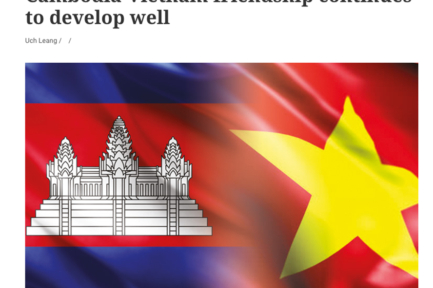 Ảnh chụp màn hình bài viết trên tờ Khmer Times. Ảnh chụp màn hình bài viết trên tờ Khmer Times.