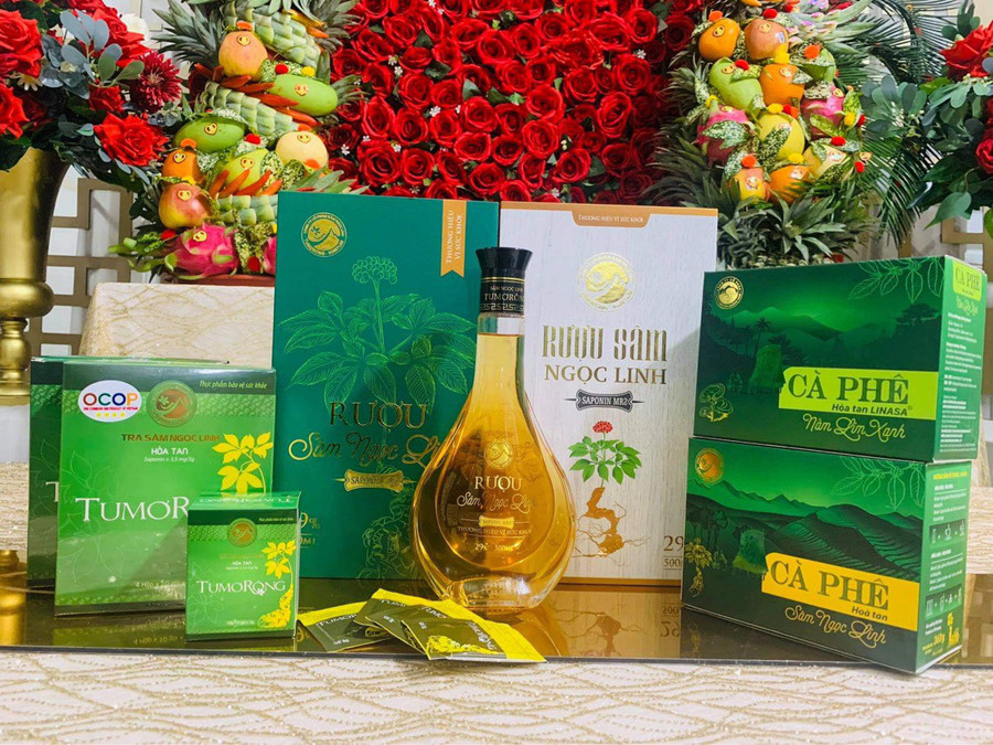 Sản phẩm của Công ty CP Sâm Ngọc Linh Tu Mơ Rông (Kon Tum)