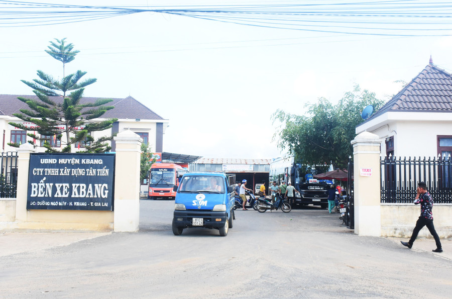 UBND huyện Kbang kêu gọi xã hội hóa thành công Bến xe khách trên địa bàn. Ảnh: Minh Nguyễn