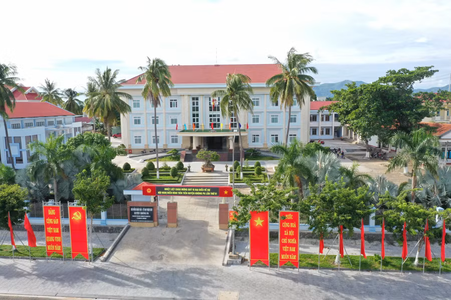 Khu trung tâm hành chính huyện Krông Pa. Ảnh: LÊ NAM