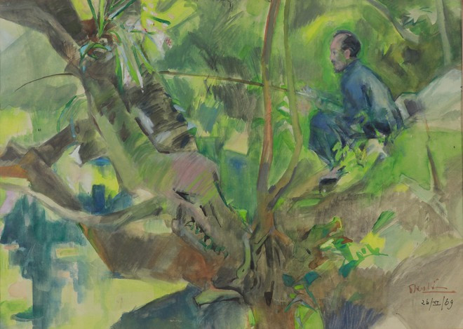  Bác Hồ câu cá của danh họa Trần Văn Cẩn