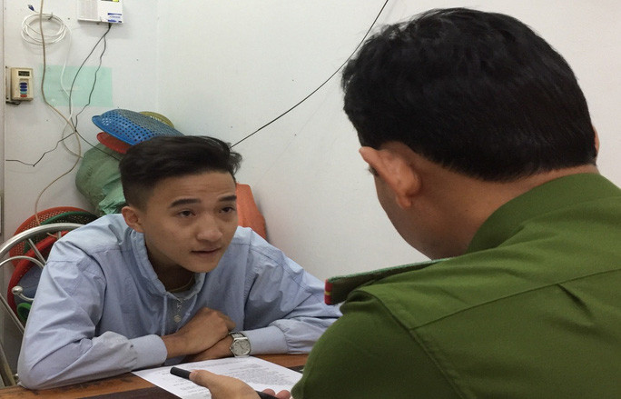 Cường mèo đã thừa nhận toàn bộ hành vi phạm tội của mình - Ảnh do công an cung cấp Cường mèo đã thừa nhận toàn bộ hành vi phạm tội của mình - Ảnh do công an cung cấp