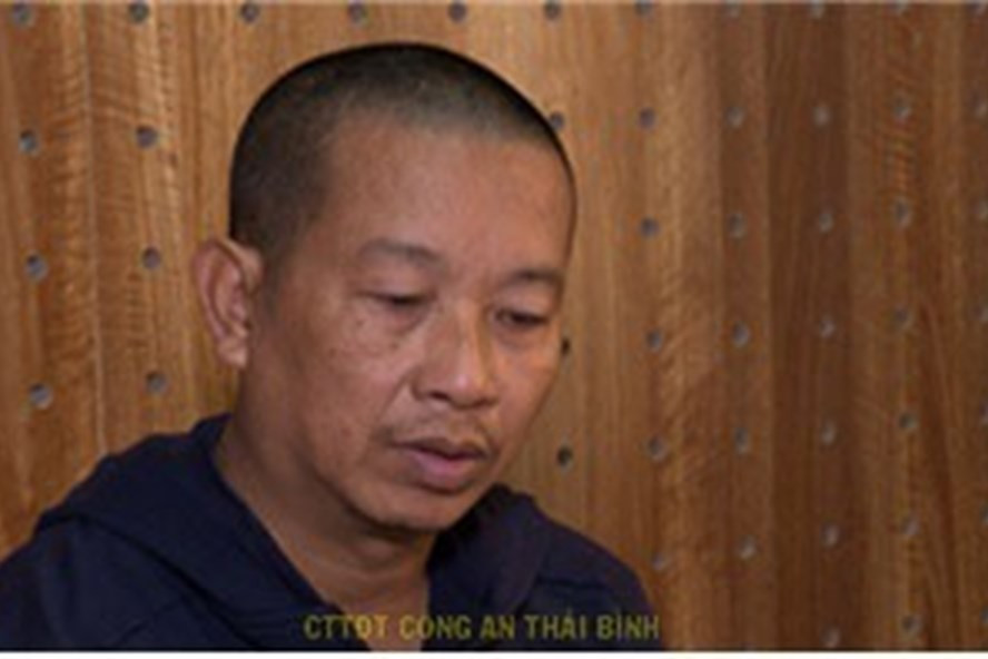 Chân dung trùm ma túy Hòa "Sánh" Thái Bình. Ảnh Công an tỉnh Thái Bình Chân dung trùm ma túy Hòa