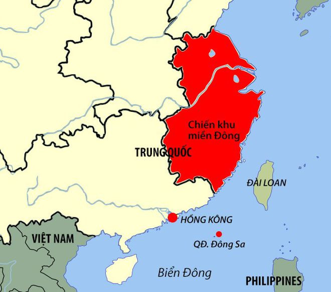 Lược đồ vị trí quần đảo Đông Sa - Đồ họa: H.Đ  Lược đồ vị trí quần đảo Đông Sa - Đồ họa: H.Đ
