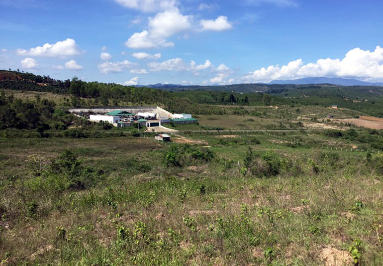 Mặt bằng diện tích đất triển khai dự án