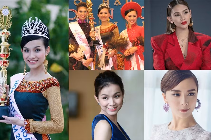 Top 3 Hoa hậu Hoàn vũ Việt Nam 2008. Ảnh: MU, NSCC.