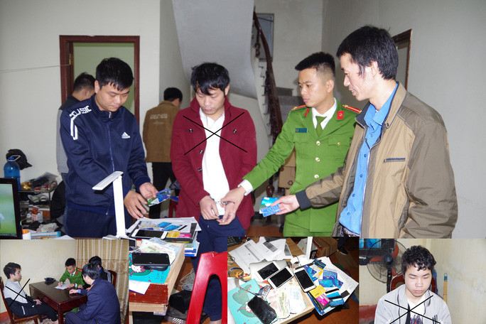  2 thanh niên thuê nhà nghỉ mở sới bạc hàng tỉ đồng bị công an bắt giữ - Ảnh: Công an Hà Nam