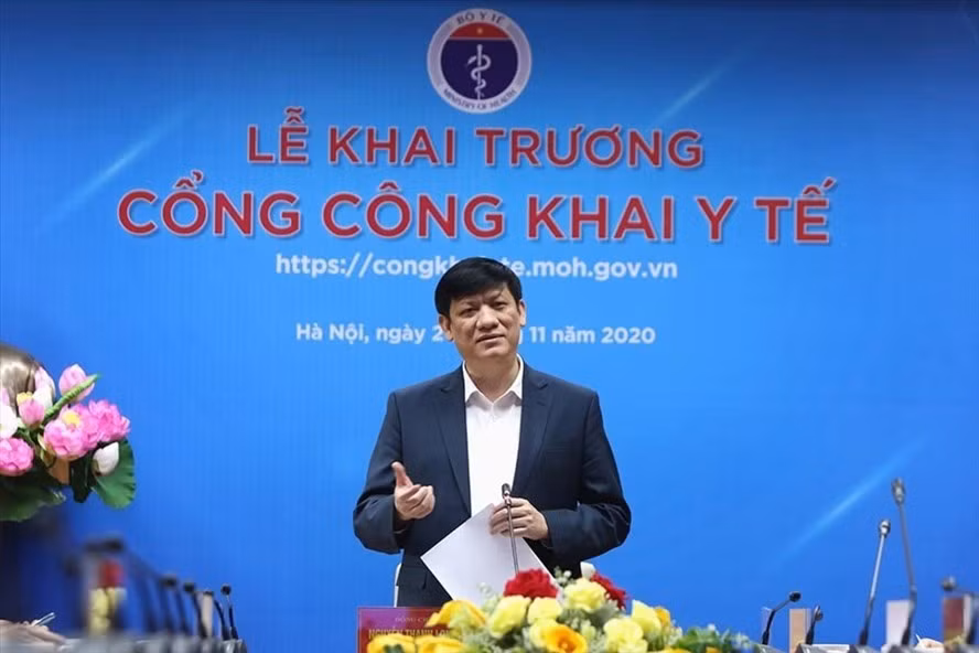 Ngày 20.11.2020, Bộ Y tế khai trương Cổng công khai y tế sau nhiều năm với phương châm người dân có quyền được biết và giám sát các dịch vụ do ngành y tế cung cấp. Ảnh: MOH