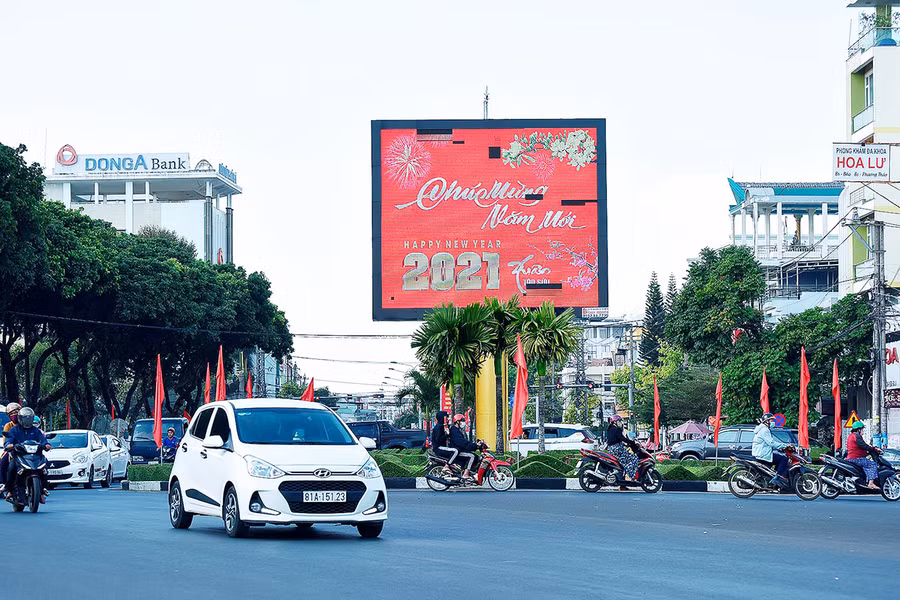 Một góc thành phố Pleiku hôm nay. Ảnh: Đức Thụy