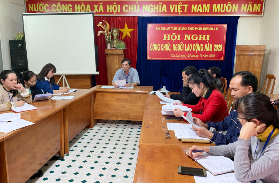 Quang cảnh cuộc họp. Ảnh: Như Nguyện Quang cảnh họp đoàn kiểm tra chiều 15-1. Ảnh: Như Nguyện
